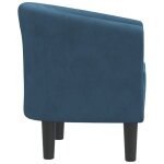 Top 2026 chaise salon / fauteuil cabriolet - pour 1 personne - bleu fonc� velours - 70x56x68 cm ff4635 ...