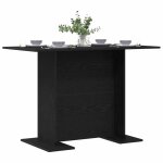 Top 2026 table de salle � manger 1 pc - sweety - table de repas - ch�ne noir 110 x 60 x 75cm - 2 / 4 ...