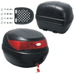 Top case - scooter - 35l - installation facile - universel - rflecteurs rouges