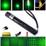 Pointeur laser - top laser - 303 - 200 mw - vert - longueur focale rglable