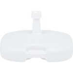 Top ventes socle de parasol - pied de parasol rempli de sable - deau 16 l blanc plastique fr2805r