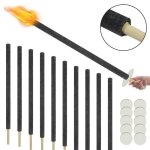 Torches en cire - hengmei - 25 pices - 72 cm - poigne extra longue - utilisation extrieure
