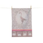 Torchon de cuisine - jacquard gris - 50x70 cm - 100% coton - foie gras - autrefois Torchon de cuisine - jacquard gris - 50x70 cm - 100% coton - foie gras - autrefois