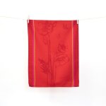 Torchon de cuisine - jacquard rouge - 50x70 cm - 100% coton - coquelicot - autrefois Torchon de cuisine - jacquard rouge - 50x70 cm - 100% coton - coquelicot - autrefois