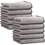 Torchons  vaisselle - multi - usages - 10 pcs - fil mtallique - 20x20 cm - rsistant aux rayures