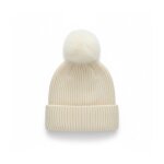 Torrente couture bonnet femme pompon ? ultra doux & chaud pompon beige femme