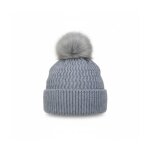 Torrente couture bonnet femme pompon ? ultra doux & chaud pompon bleu denim femme