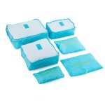 Tortue lot de 6 sacs de voyage - set de sacs de voyage emballent des cubes sac de rangement pour v�tement ...