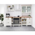 Toscana - meuble de cuisine en pin � trois tiroirs