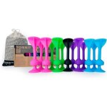 Tossit jeu flchettes ventouse ptanque intrieur extrieur sol mur silicone puissant family pack rose ...