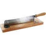 Trancheuse à pain - totally addict - kd3159 - bois et inox - lame dentée 25 cm - beige et gris Trancheuse à pain - totally addict - kd3159 - bois et inox - lame dentée 25 cm - beige et gris
