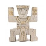Totem dimmunit style inca aztque koh lanta 33cm gris crus