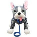 Les toufous chien bulldog franais peluche interactive