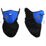 Tour de cou cagoule moto scooter cache nez ski sport protection poussiere froid respirant bleu