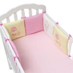 Tour de lit 6 pièces ensemble - marque - modèle - pare - choc literie enfant - rose Tour de lit 6 pièces ensemble - marque - modèle - pare - choc literie enfant - rose