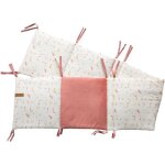 Tour de lit adaptable - domiva - happy - motif plume coloré - 30x180 cm - rouge Tour de lit adaptable - domiva - happy - motif plume coloré - 30x180 cm - rouge