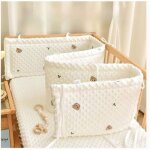 Tour de lit bbdouce tour de lit respirantlavable protection barreaux lit bb pour la scurit de bb140x28cm ...