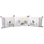 Tour de lit bb dhoussable en coton blanc - sauthon - babyfan - design graphique - douillet - mixte ...