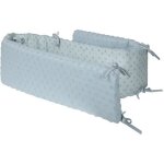 Tour de lit bb roba lil planet certifi gots - 170x16 cm - bleu clair