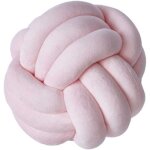 Tour de lit coussin noeud tress� doux pour lit b�b� - pink three - strand 30 * 30cm