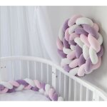 Tour de lit coussin serpent coussin tress� pare - chocs velours protection b�b� - 3m