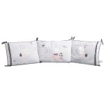 Tour de lit d�houssable - sauthon - blanc - coton - 180x40cm