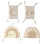Tour de lit modulable bébé lune beige 49x29 cm Tour de lit modulable bébé lune beige 49x29 cm