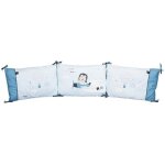 Tour de lit - sauthon - lazare - bleu - coton - 120x60 ou 140x70