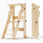 Tour montessori pliable r�glable en hauteur sur 3 �tages multifonctionnelle r�glable tour dapprentissage ...
