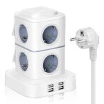 Tour multiprise Électriquemultiprise parasurtenseur parafoudre avec 8 prises et 4 ports usbmultiprise ... Tour multiprise Électriquemultiprise parasurtenseur parafoudre avec 8 prises et 4 ports usbmultiprise ...