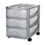 Tour de rangement - big hoddy - 30 x 40 x 40 cm - argent�