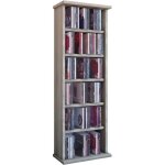 Vostan tour rangement bibliothque cd - dvd 150 cd chne sonoma sans portes vitrs