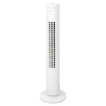 Ventilateur de la tour silencieuse minuterie oscillant 3 vitesses 78cm clatronic tvl 3770 35w blanc