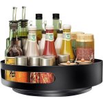 Tournant en acier lazy susan rangement epices cuisine organisateur plateau tournant � 360� pour cuisine ...
