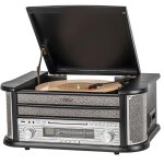 Tourne - disque - avizar - cambridge - bluetooth - cd - k7 - am / fm - noir
