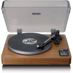Tourne - disque - lenco - lbta - 165wd - bluetooth 5. 3 - bois lgant - at3600l