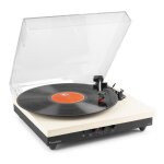 Tourne disque vinyle bluetooth avec haut - parleurs intégrés - fenton rp113c - cuir crème - 33 45 et ... Tourne disque vinyle bluetooth avec haut - parleurs intégrés - fenton rp113c - cuir crème - 33 45 et ...