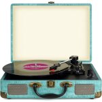 Tourne - disque vinyle st�r�o bluetooth 3 vitesses (33 / 45 / 78 rpm) haut - parleurs int�gr�s entr�e ...