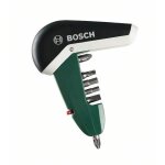 Tournevis � cliquet compact 6 embouts - bosch - fonction visser - vert