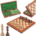 Tournoi jeu dchecs en bois de professionnel haut de gamme chiquier incrust dacajou et sycomore / chne ...