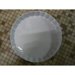 Tourtière porcelaine blanche 30cm Tourtière porcelaine blanche 30cm