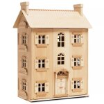 Maison de poup�es - le toy van - petit jour - 4 �tages - portes & fen�tres ouvrantes - bois naturel fsc ...