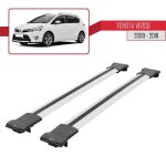Pour toyota verso 2009 - 2018 barres de toit fly mod�le railing porte - bagages de voiture - gris