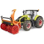 Tracteur bruder claas axion 950 avec chanes et souffleuse  neige - 48 cm