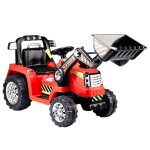 Tracteur lectrique pour enfants - 12v - rouge - 2 vitesses - 3 - 6 km / h