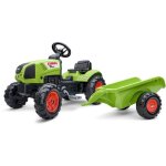Tracteur  pdales - falk - claas avec remorque - ds 2 ans - 100% fabriqu en france - 75% de plastique ...