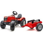 Tracteur � p�dales massey ferguson - falk - volant directionnel remorque - fabriqu� en france - 60% de ...