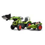 Tractopelle claas avec remorque - falk - arion 430 - 100% fabriqu� en france - 50% plastique recycl�
