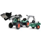Tractopelle  pdales farm lander avec excavatrice et remorque - falk - ds 2 ans - 100% fabriqu en ...