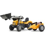 Tractopelle � p�dales superbuilder - falk - capot ouvrant et remorque - fabriqu� en france - 60% de plastique ...